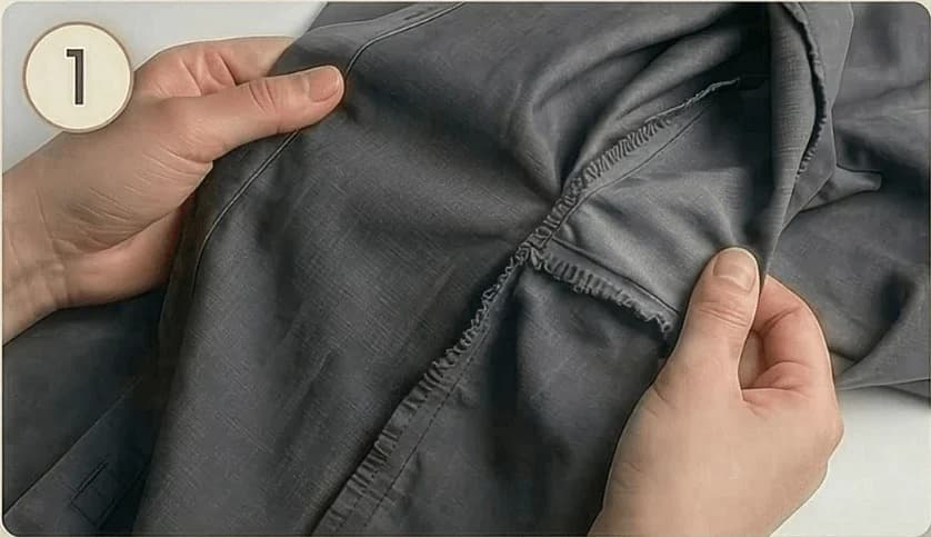 1. Turn clothing inside out when applying an underarm sweat pad inside clothing