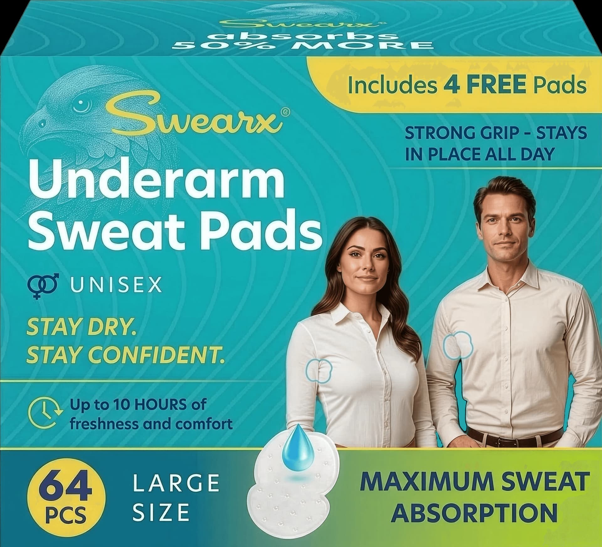Empaque de almohadillas para el sudor SWEARX